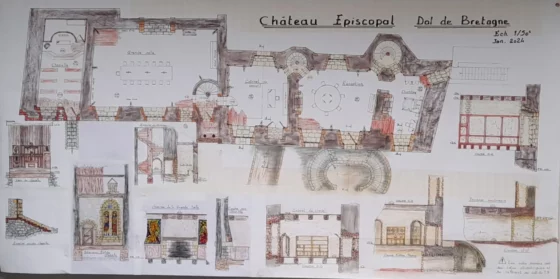 Chateau de Dol-de-Bretagne - NICOT - Plan