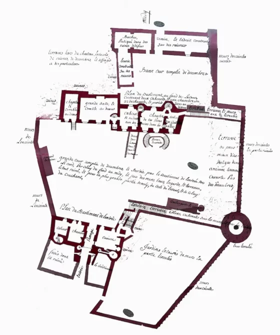 CHATEAU EPISCOPAL CHOCAL 1751 PLAN ENTIER 00