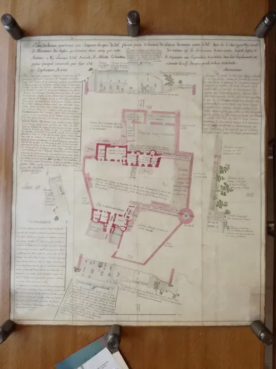 CHATEAU EPISCOPAL CHOCAL 1751 PLAN ENTIER