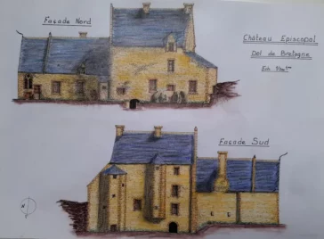 Chateau de Dol de Bretagne - Elevation facades