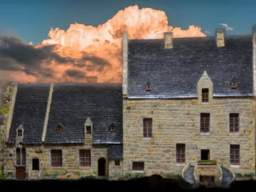 Chateau de Dol-de-Bretagne - Facade Nord - Nuages