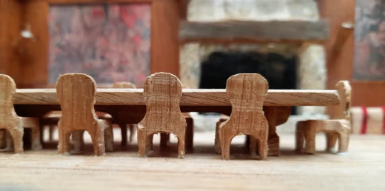 Chateau de Dol de Bretagne - La table de la grande salle