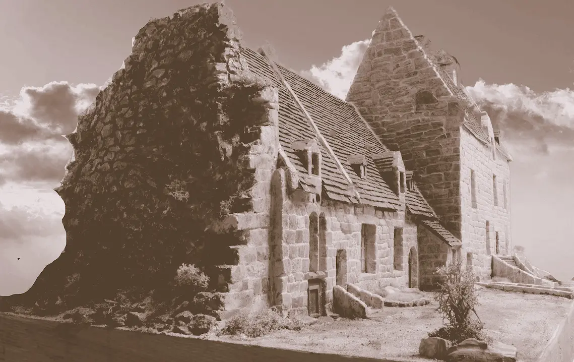 Chateau de Dol-de-Bretagne - NICOT - Maquette B&W