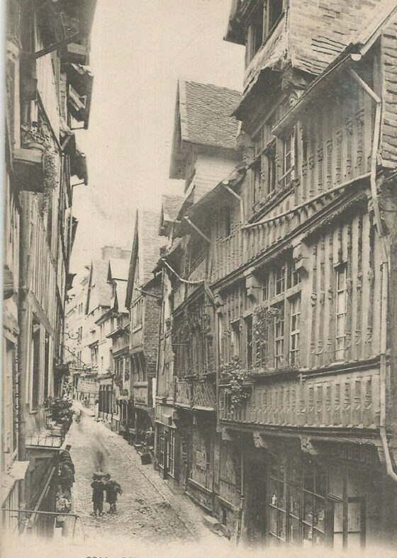 Manoir Francois 1er - Lisieux - Rue aux Fevres en fin XIXème siècle